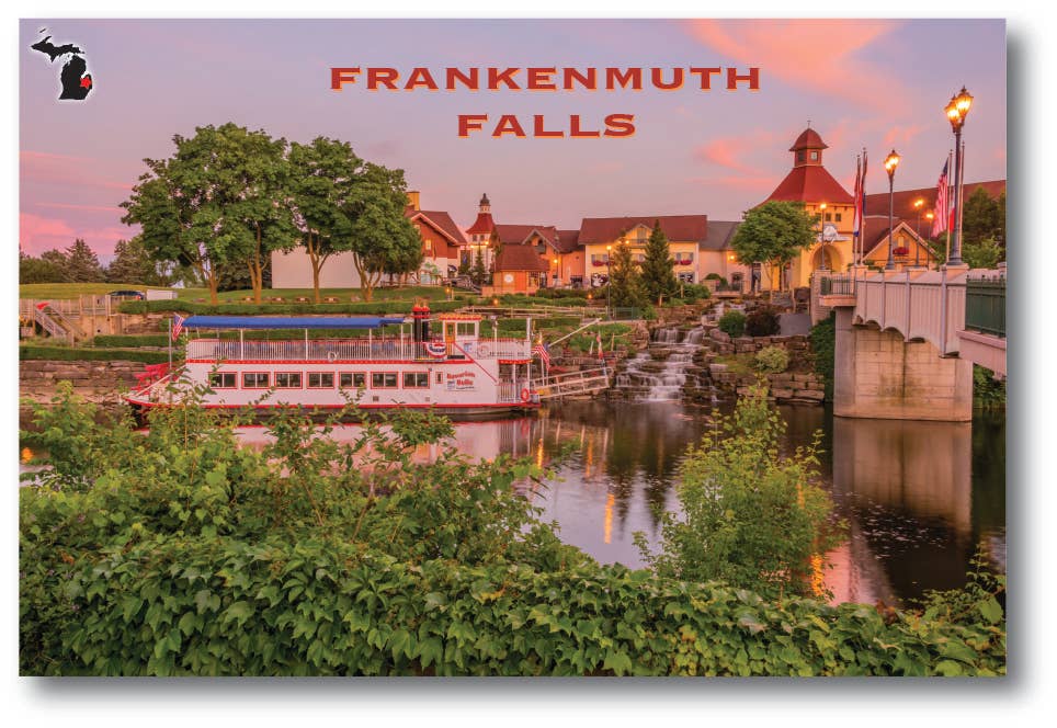 FRANKENMUTH FALLS - Michigan Postcard