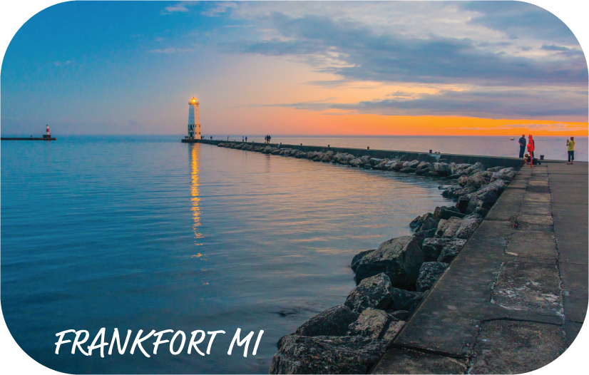 FRANKFORT, MI | RECTANGULAR BUTTON MAGNET