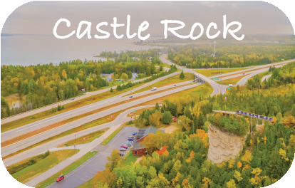 CASTLE ROCK | RECTANGULAR BUTTON MAGNET