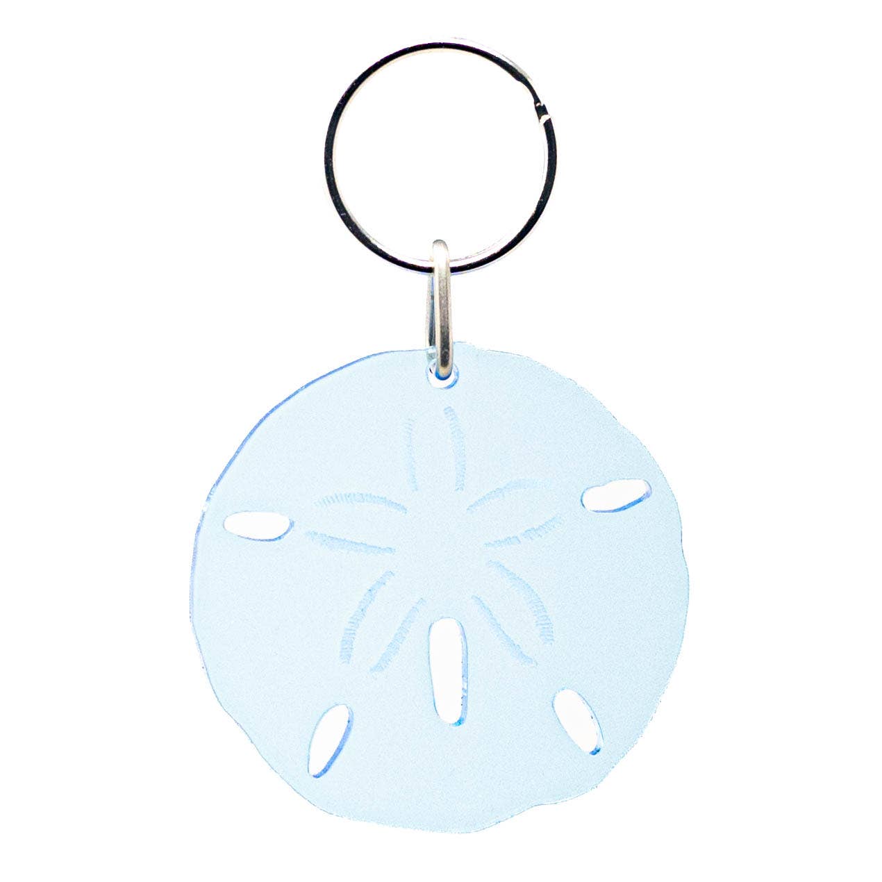 Sand Dollar - Acrylic Keychain - Perfect for Ocean Lovers