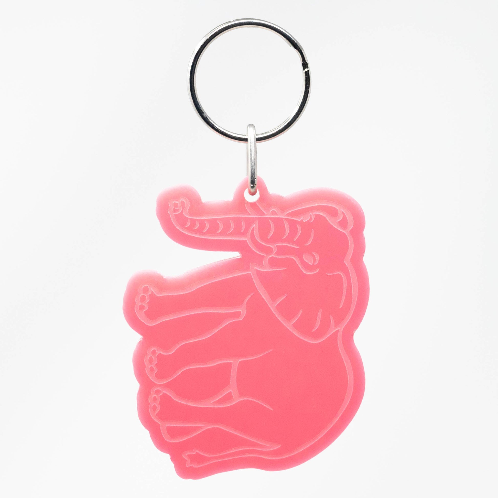 Elephant - Acrylic Keychain - Perfect for Wildlife Lovers!