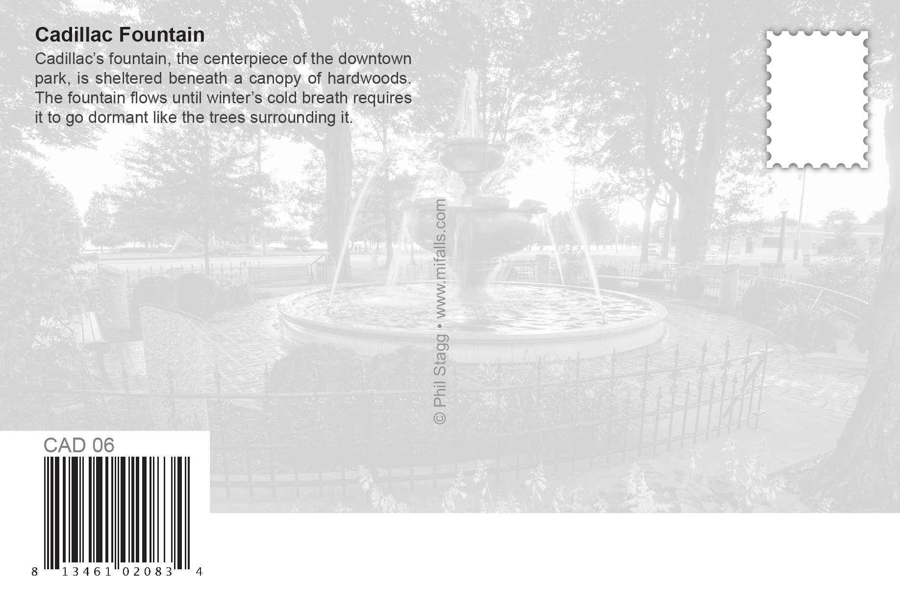 Cadillac Fountain | Postcard