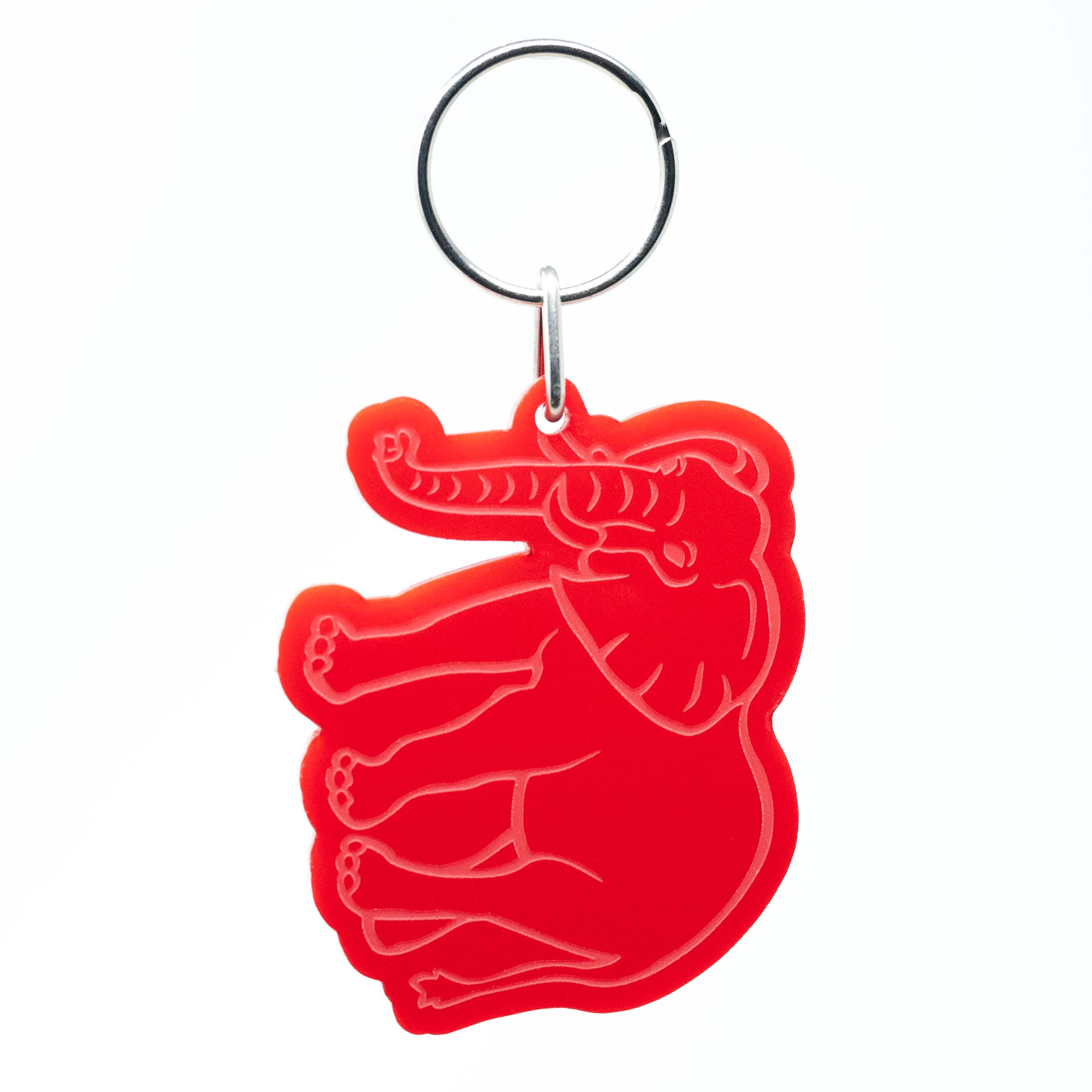 Image of Elephant - Acrylic Keychain - Perfect for Wildlife Lovers!