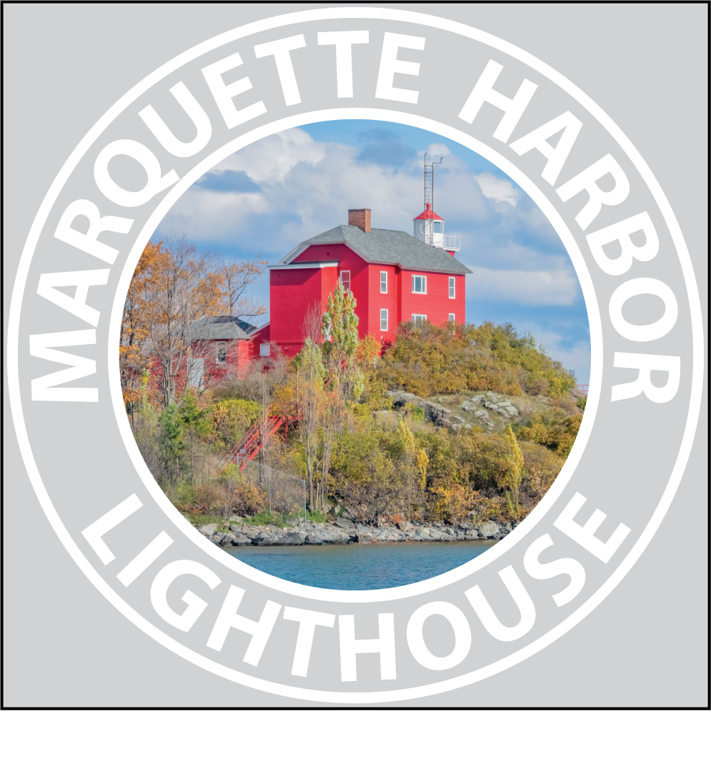 Image of MARQUETTE HARBOR LIGHTHOUSE Sticker - 3 1/4