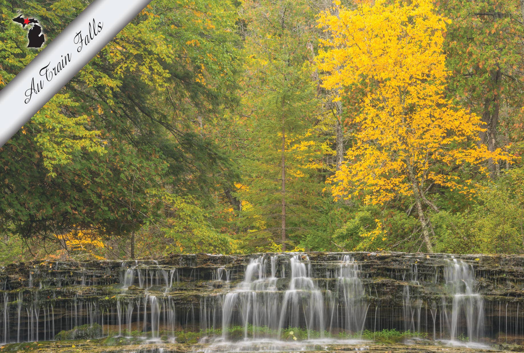 AuTrain Falls | Postcard
