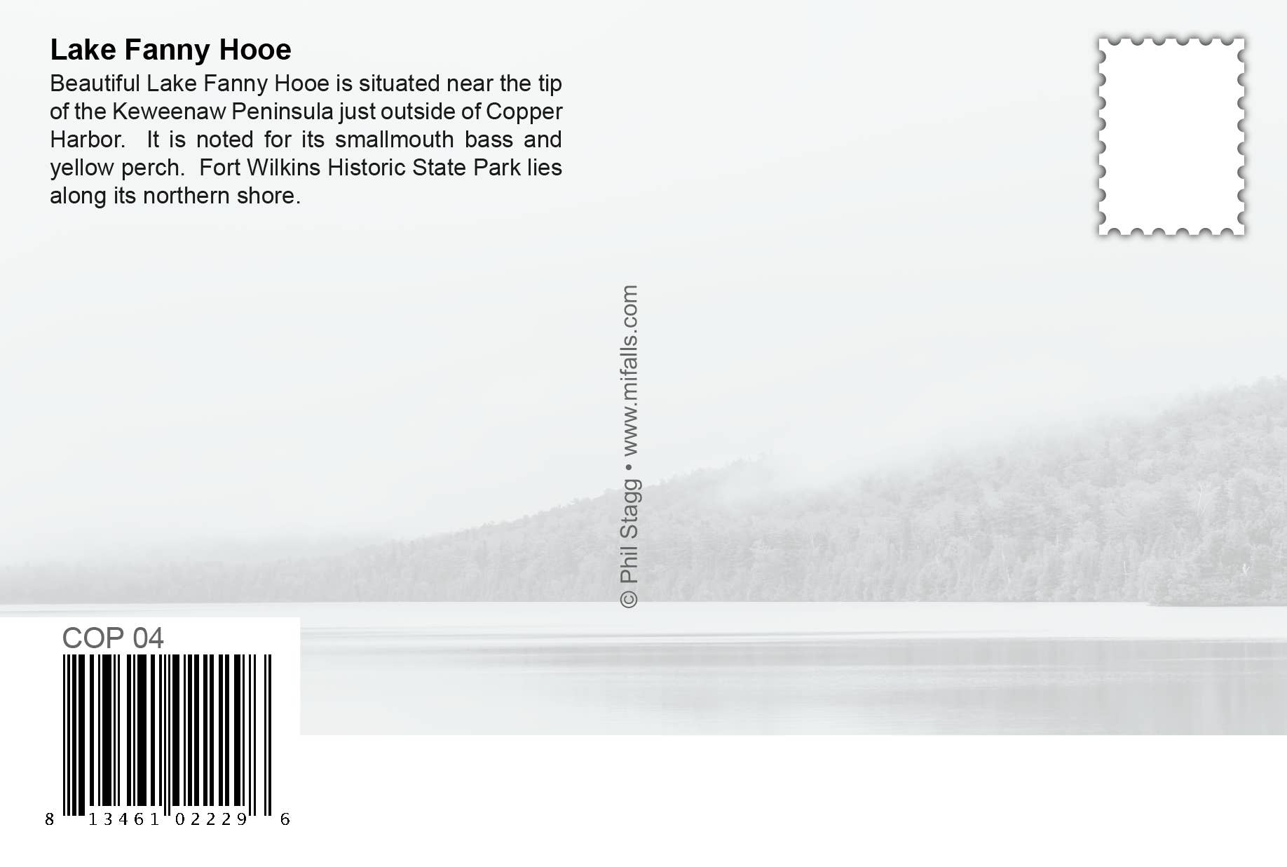 Image of LAKE FANNIE HOOE - Michigan Postcard