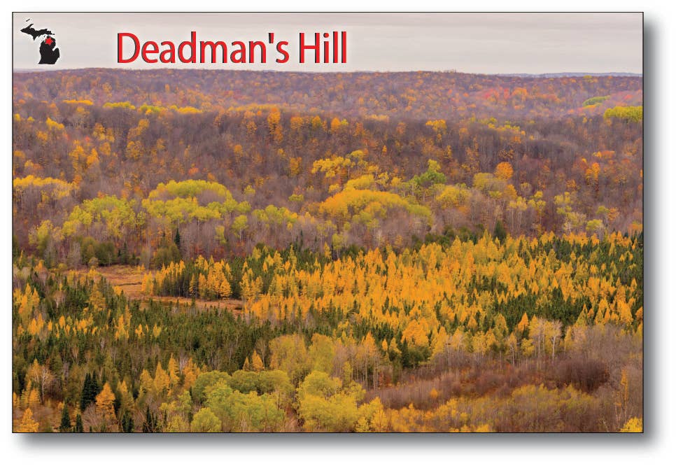 DEADMAN'S HILL - Michigan Postcard