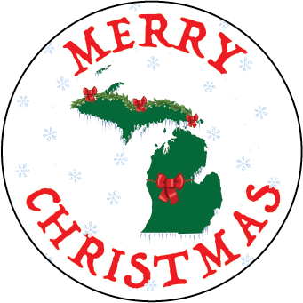 MERRY CHRISTMAS | 2.25" BUTTON MAGNET