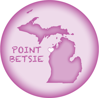 POINT BETSIE, MI | 2.25" BUTTON MAGNET