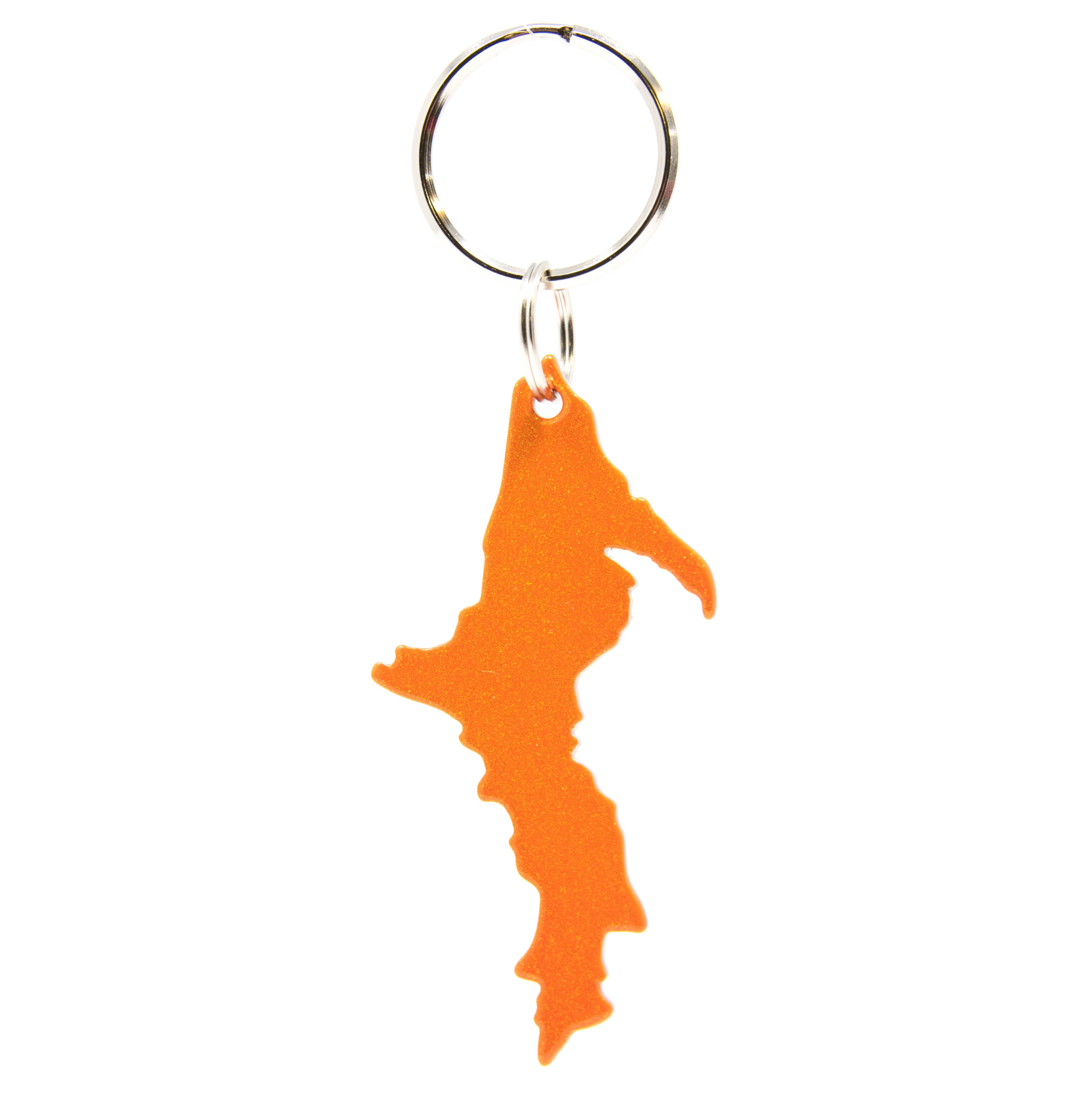 Image of Michigan - Upper Peninsula Shaped - Aluminum Keychains