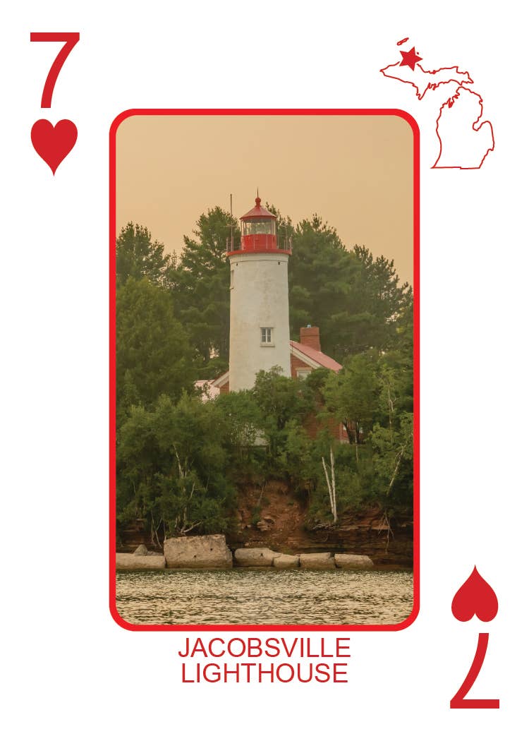 LIGHTHOUSES OF MICHIGAN - Playing Cards - Euchre Friendly