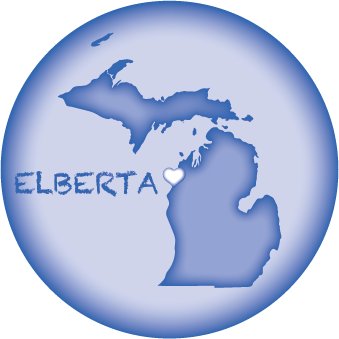 ELBERTA, MI | 2.25" BUTTON MAGNET