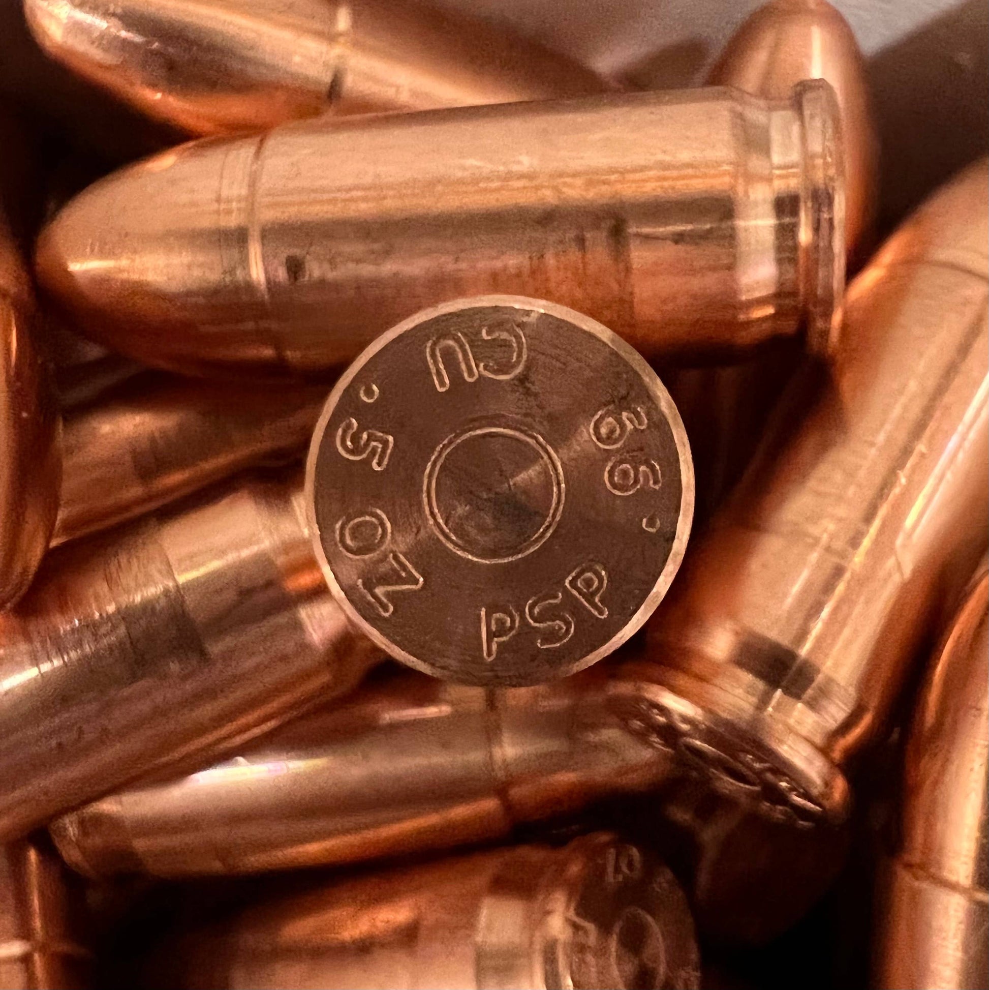 9mm Solid Copper Bullet Souvenir - Novelty Gag Gift