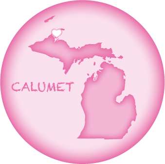 CALUMET, MI | 2.25" BUTTON MAGNET
