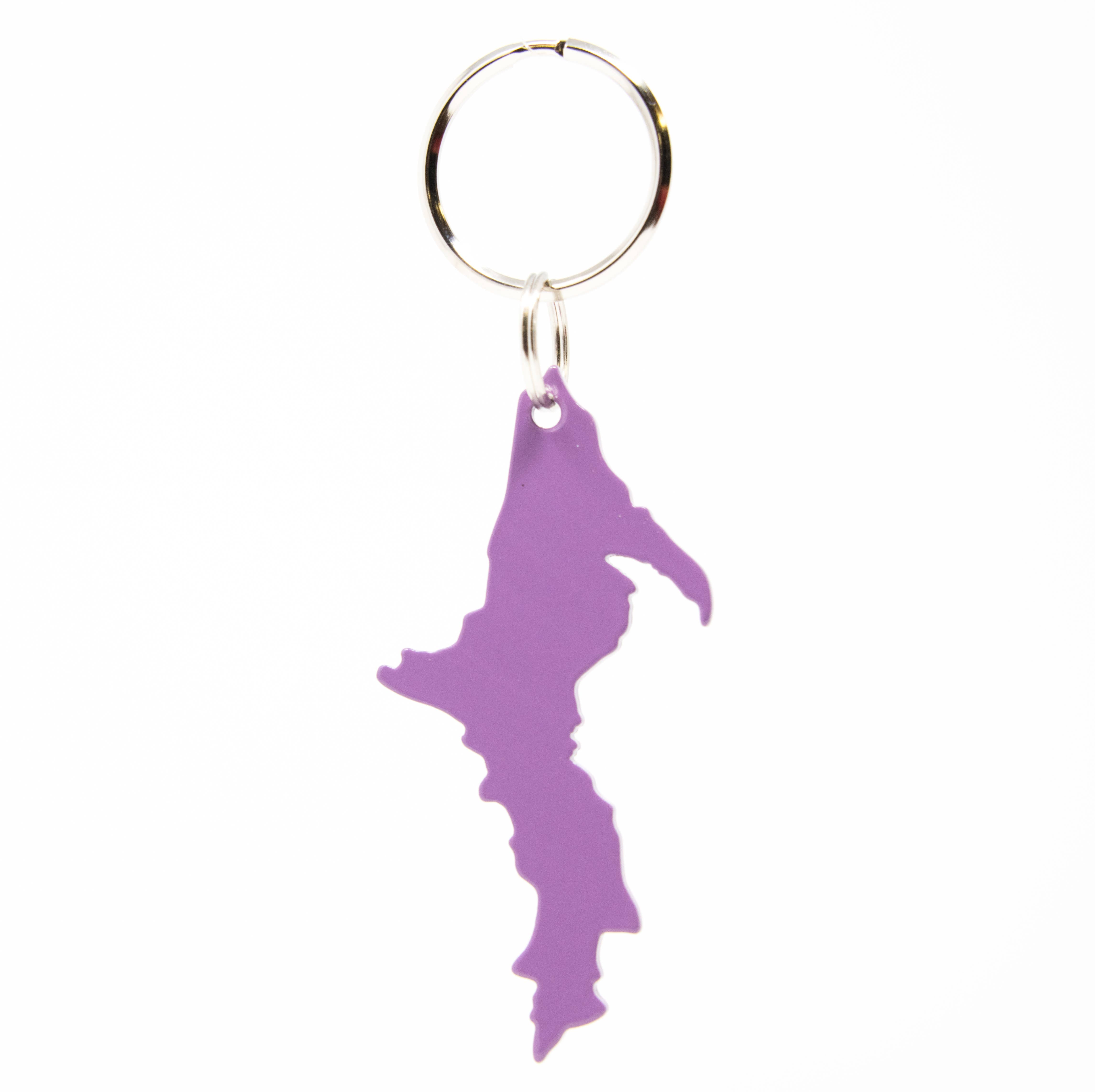 Image of Michigan - Upper Peninsula Shaped - Aluminum Keychains