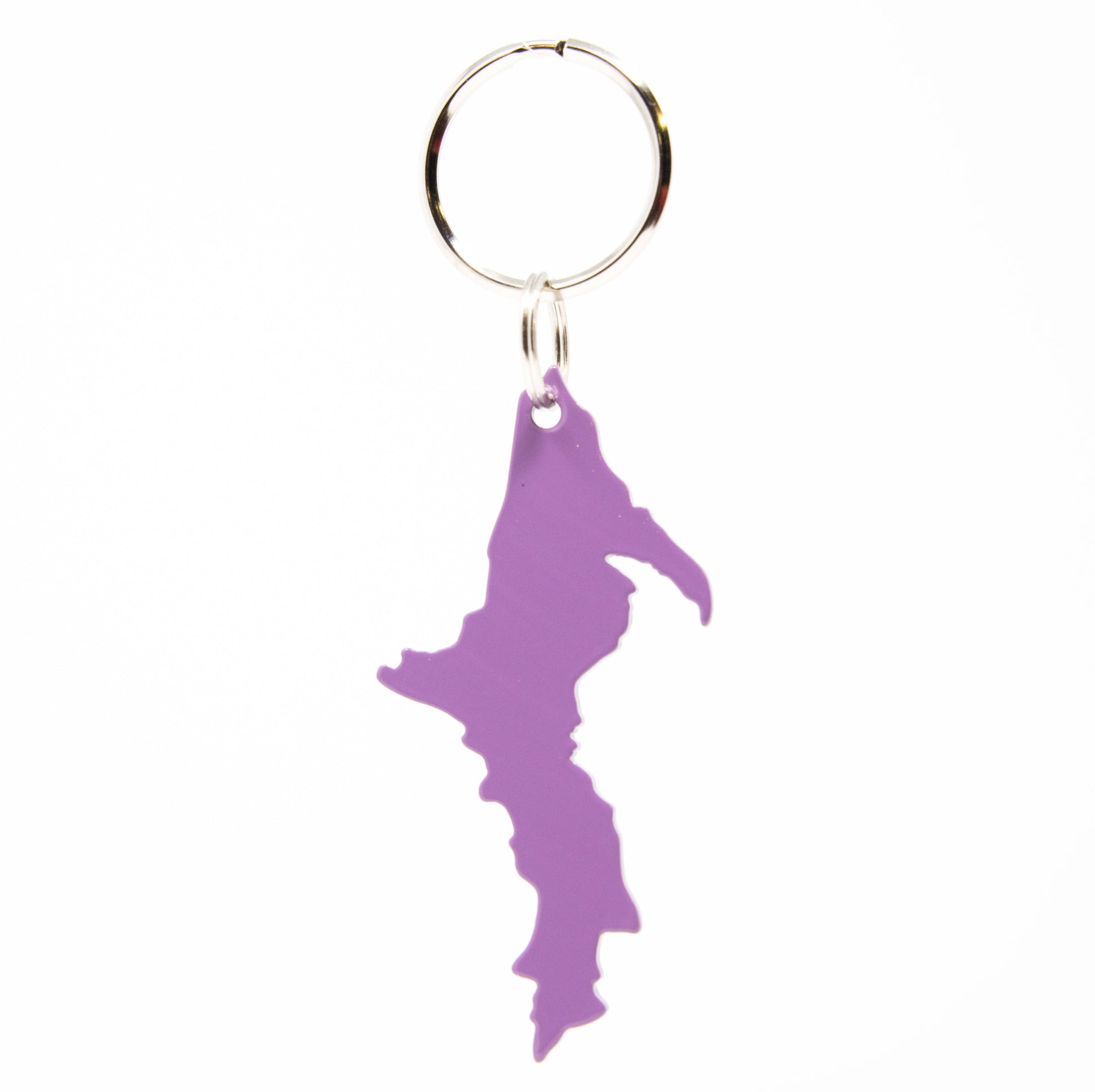 Michigan - Upper Peninsula Shaped - Aluminum Keychains