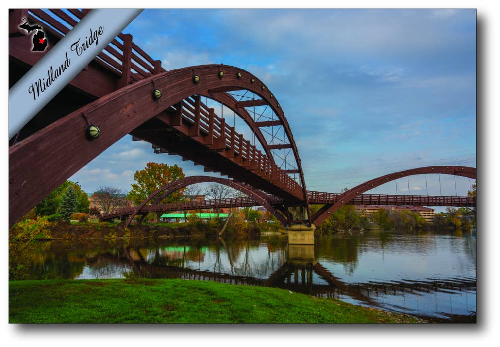 MIDLAND TRIDGE - Michigan Postcard