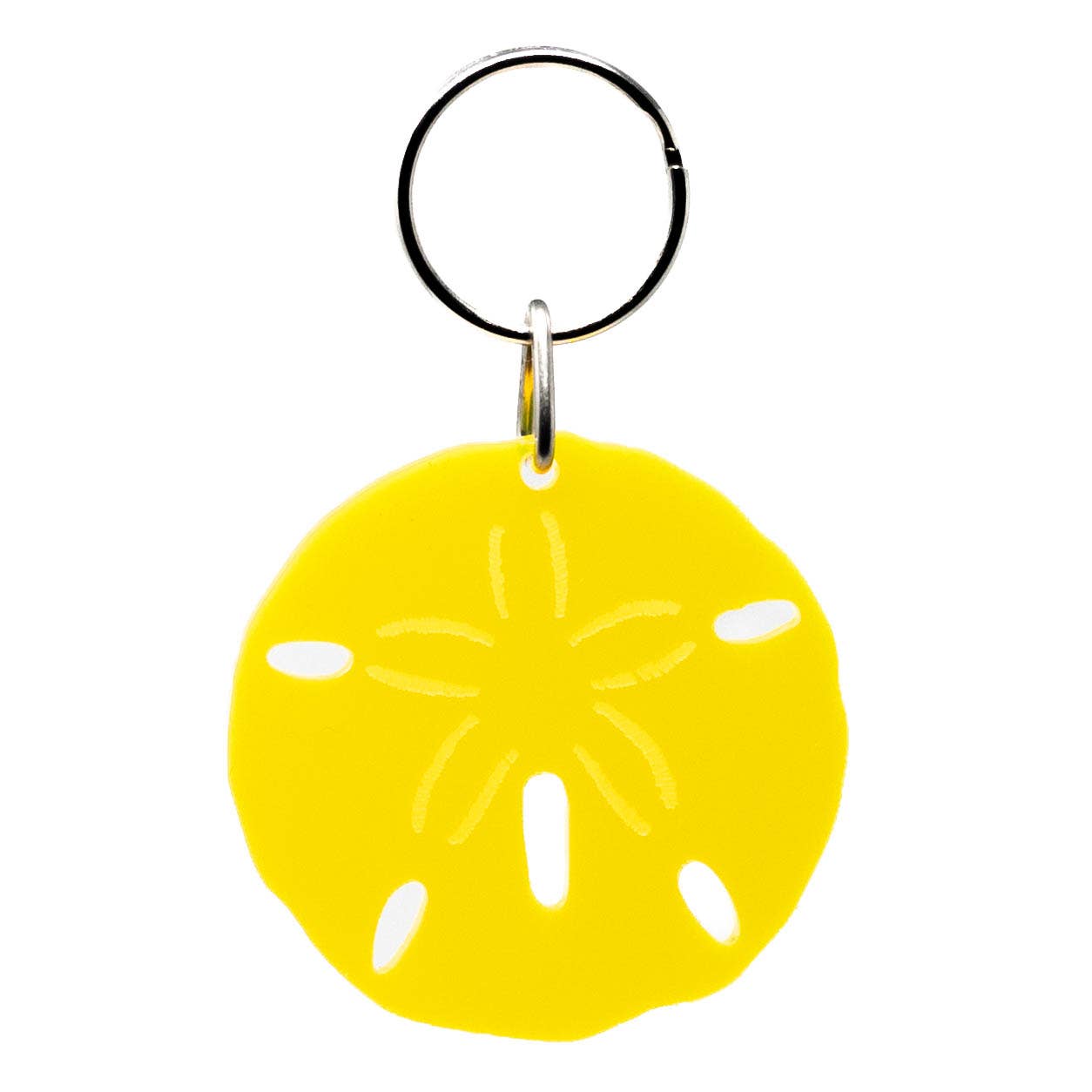 Sand Dollar - Acrylic Keychain - Perfect for Ocean Lovers