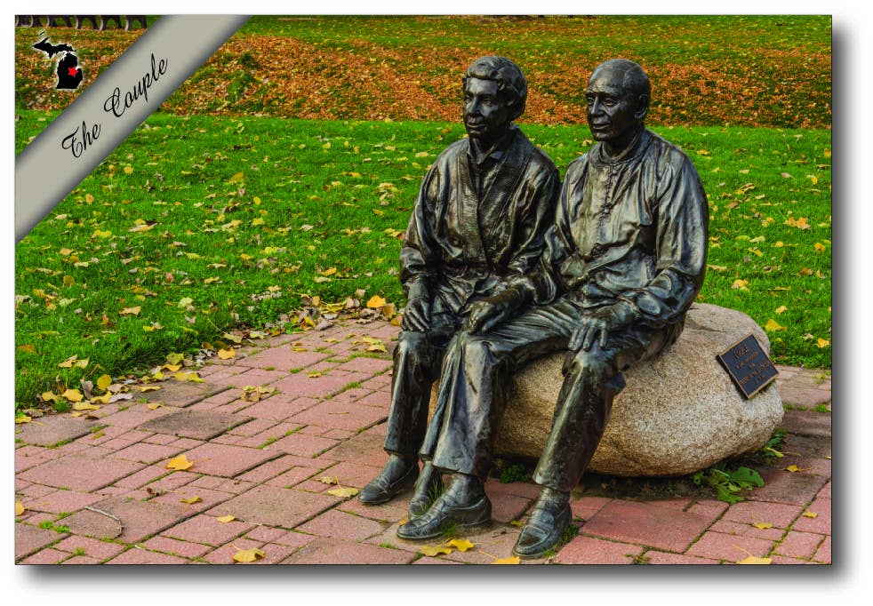 Image of THE COUPLE - Midland Michigan Postcard