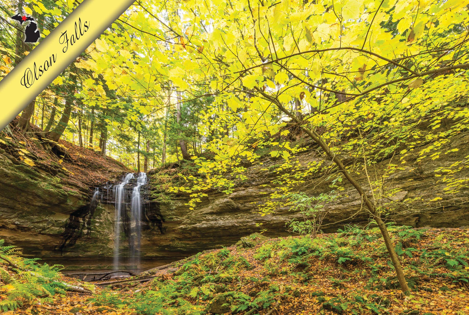 Image of Olson Falls | Postcard