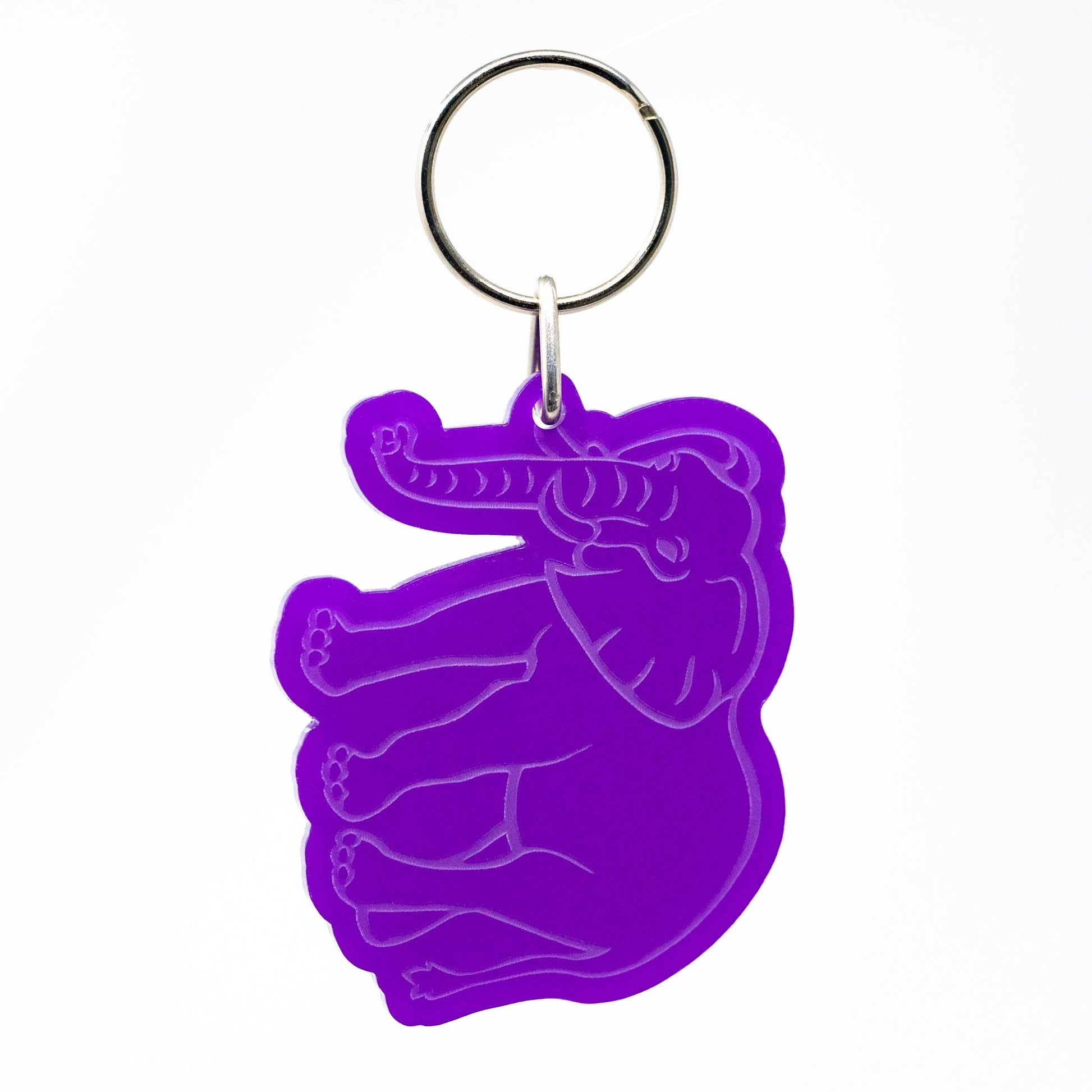 Elephant - Acrylic Keychain - Perfect for Wildlife Lovers!