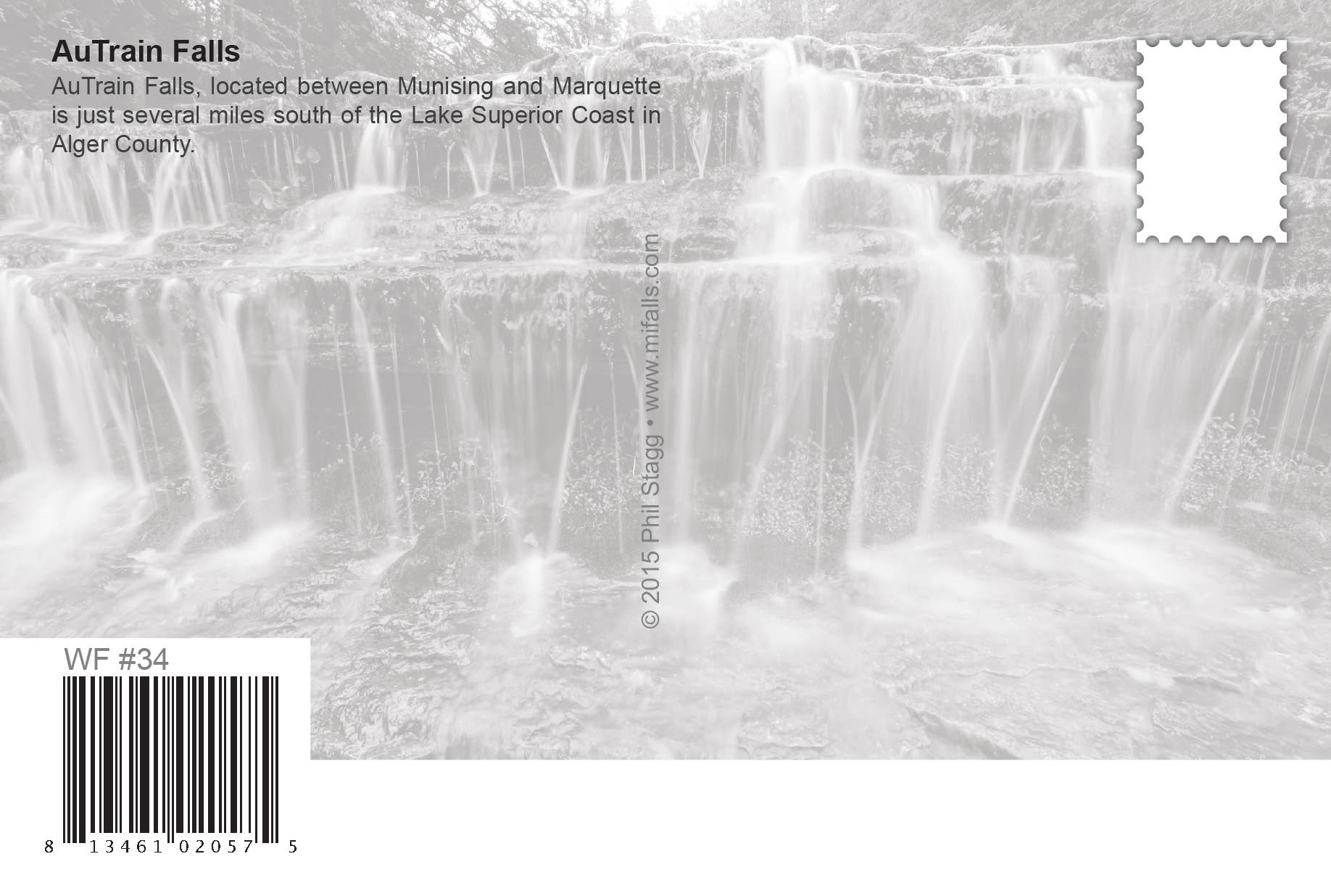 AuTrain Falls | Postcard