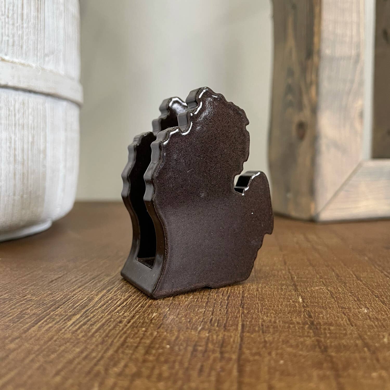 Michigan Shaped - Aluminum Business Card Holder