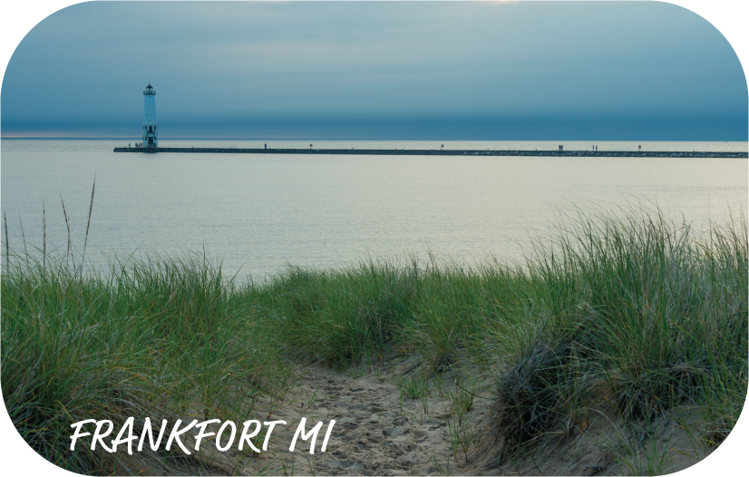 Image of FRANKFORT, MI | RECTANGULAR BUTTON MAGNET