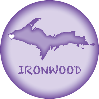 IRONWOOD, MI | 2.25" BUTTON MAGNET