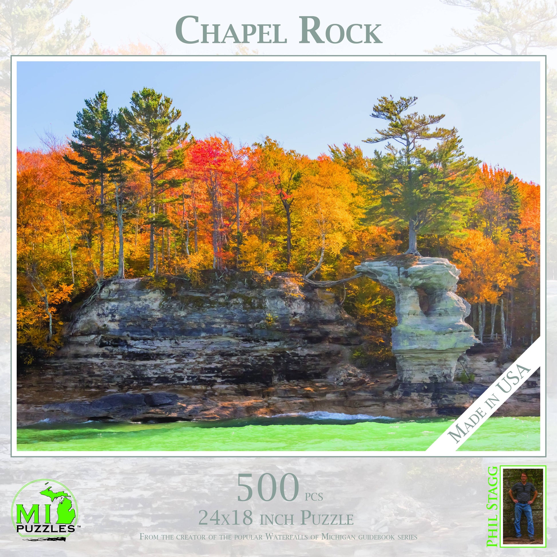 Chapel Rock - 500 Piece Michigan Puzzle