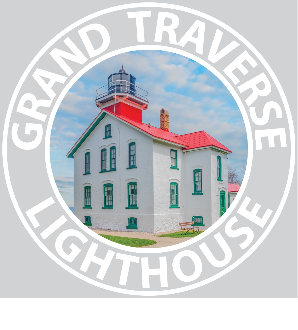 Image of GRAND TRAVERSE LIGHTHOUSE Sticker - 3 1/4