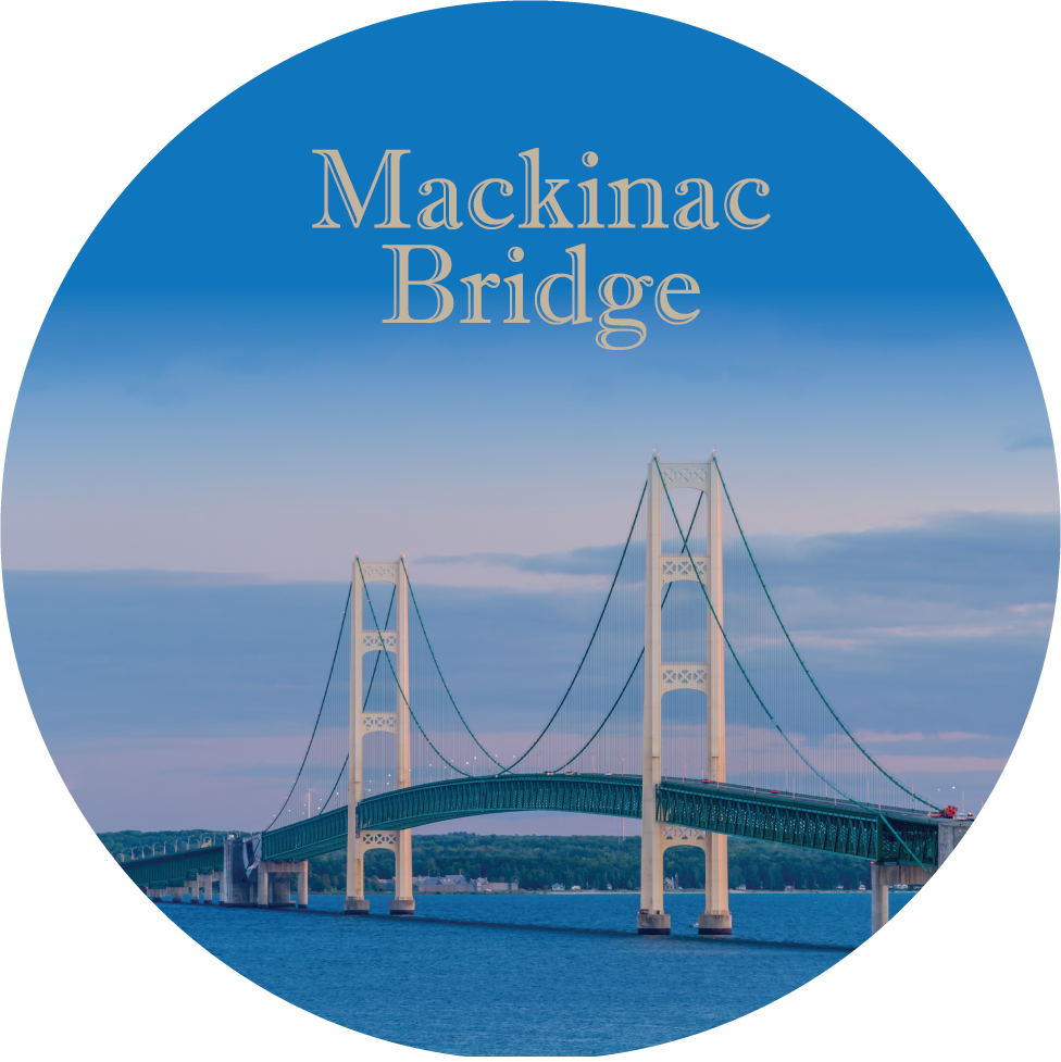 Image of MACKINAC BRIDGE - FLEXIBLE MAGNET - Mackinaw City