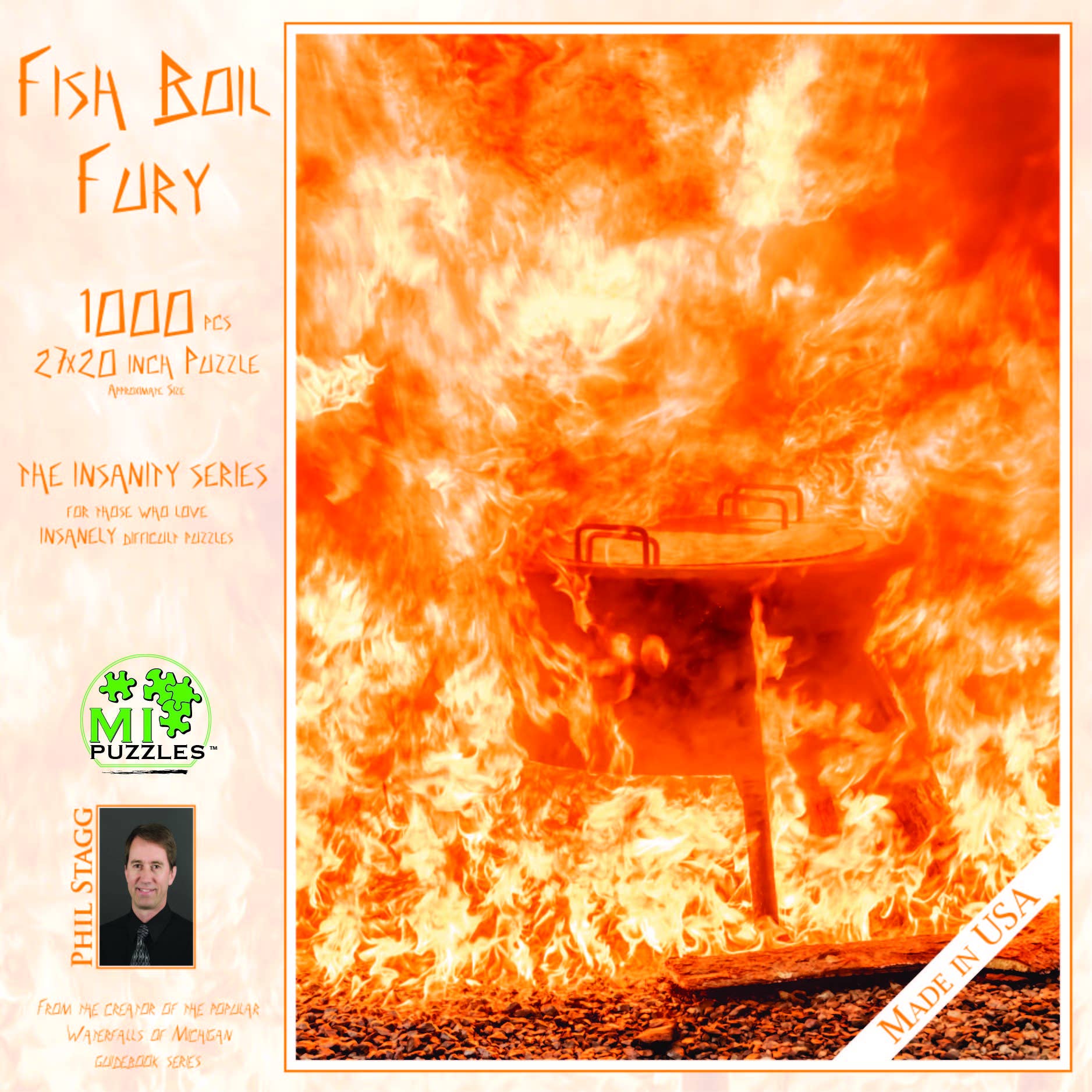 Fish Boil Fury - 1000 Pc Puzzle Wisconsin [Insanity Series]