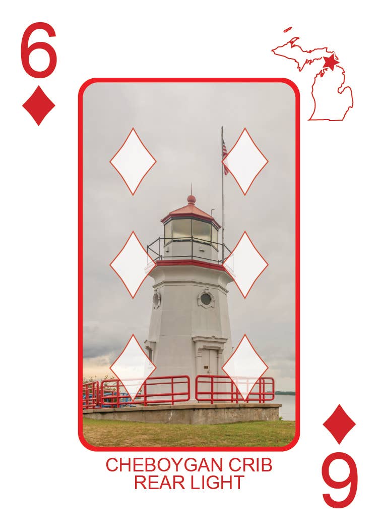 LIGHTHOUSES OF MICHIGAN - Playing Cards - Euchre Friendly