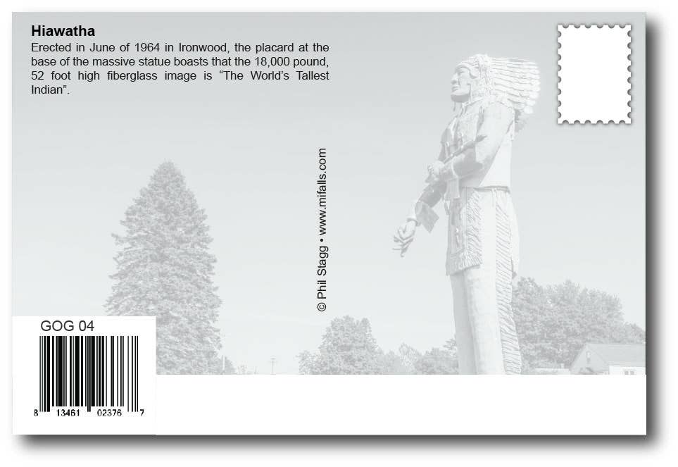 Image of HIAWATHA - Ironwood Postcard