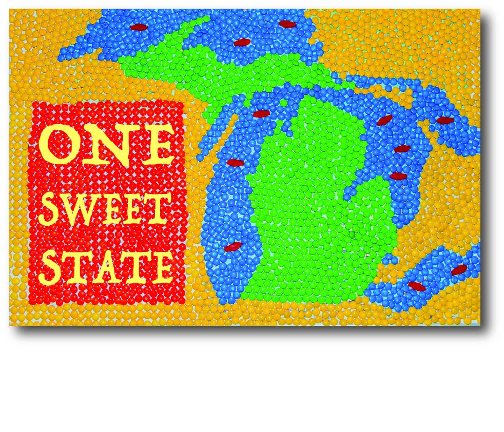 ONE SWEET STATE - Michigan Postcard