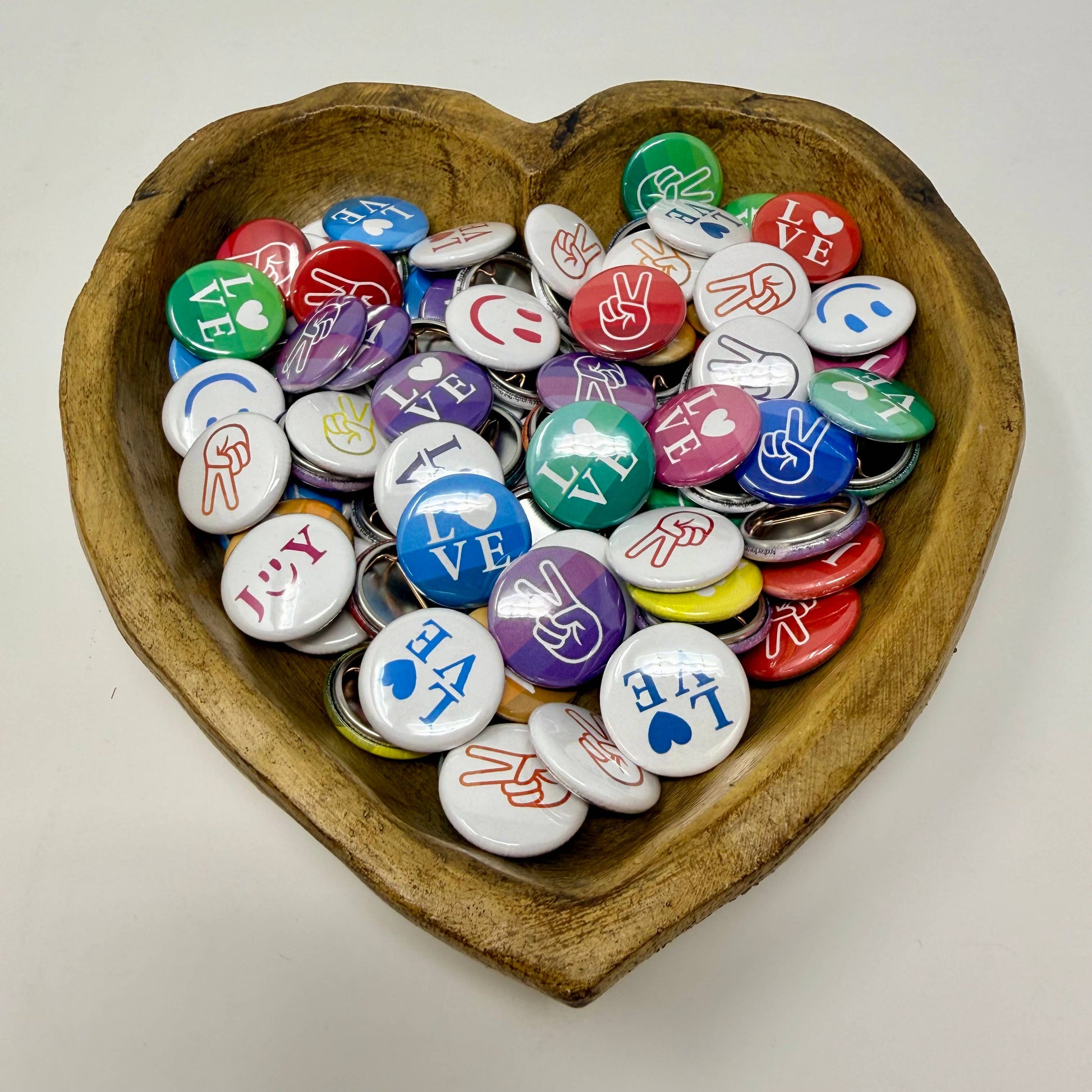 Love, Joy, Peace — 1" Pins (Case of 50)