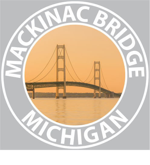 Image of Mackinac Bridge Sticker - 3 1/4