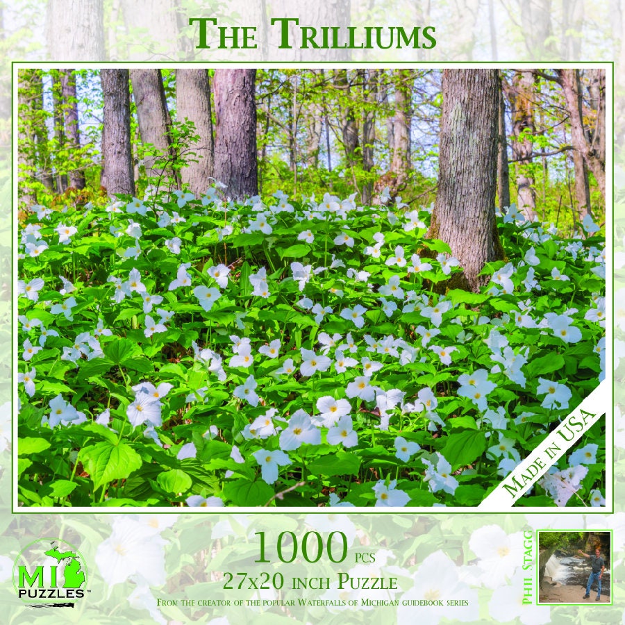 Image of The Trilliums - 1000 Piece Jigsaw Puzzle - MI Puzzles by Phil Stagg Photography