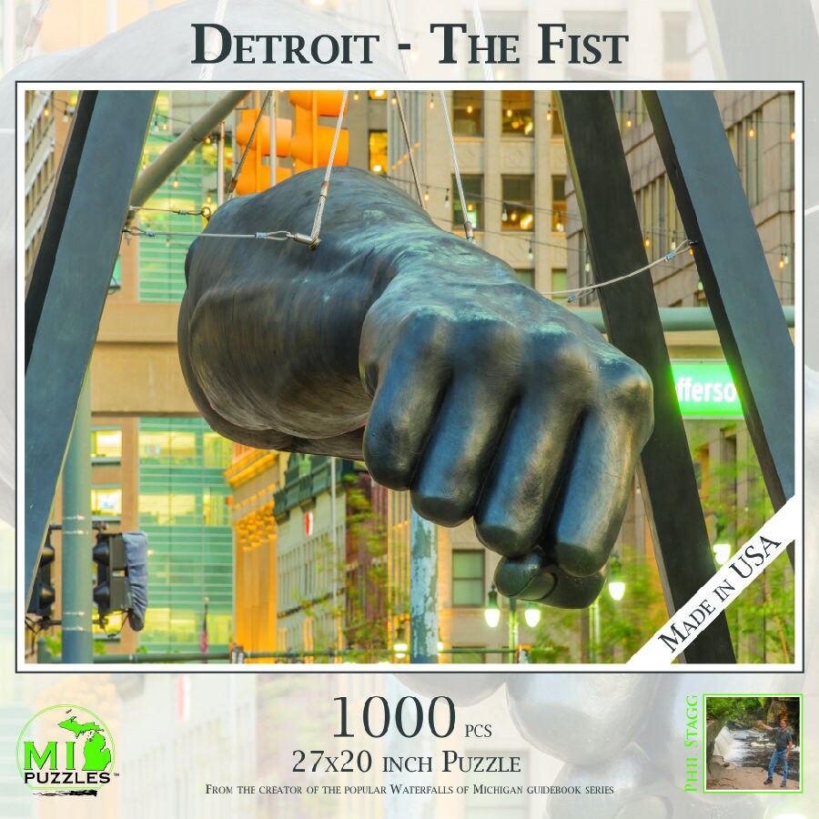 Image of Detroit - The Fist - 1000 Piece Jigsaw Puzzle - MI Puzzles by Phil Stagg Photography