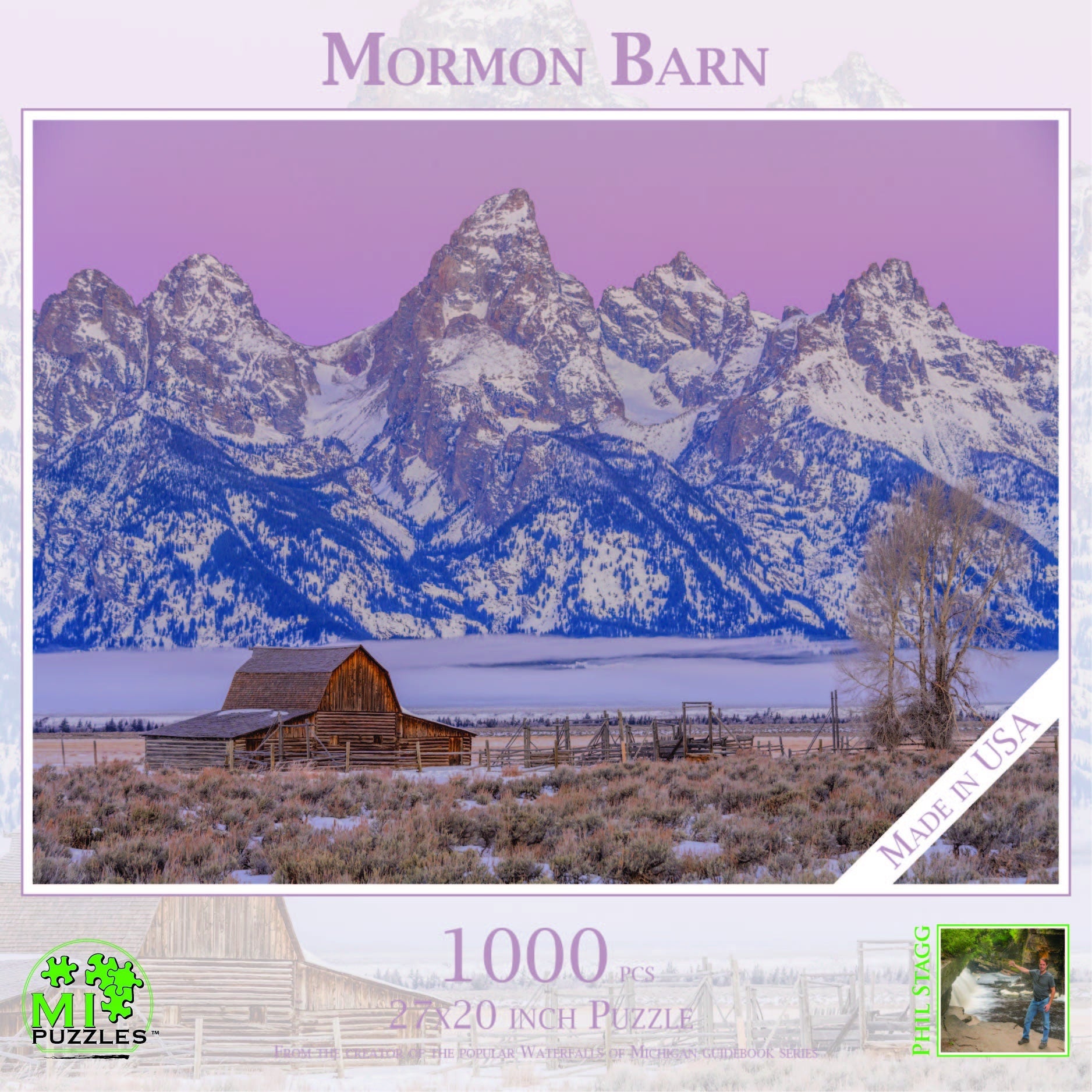 Mormon Barn - 1000 Piece Jigsaw Puzzle - MI Puzzles by Phil Stagg Photography