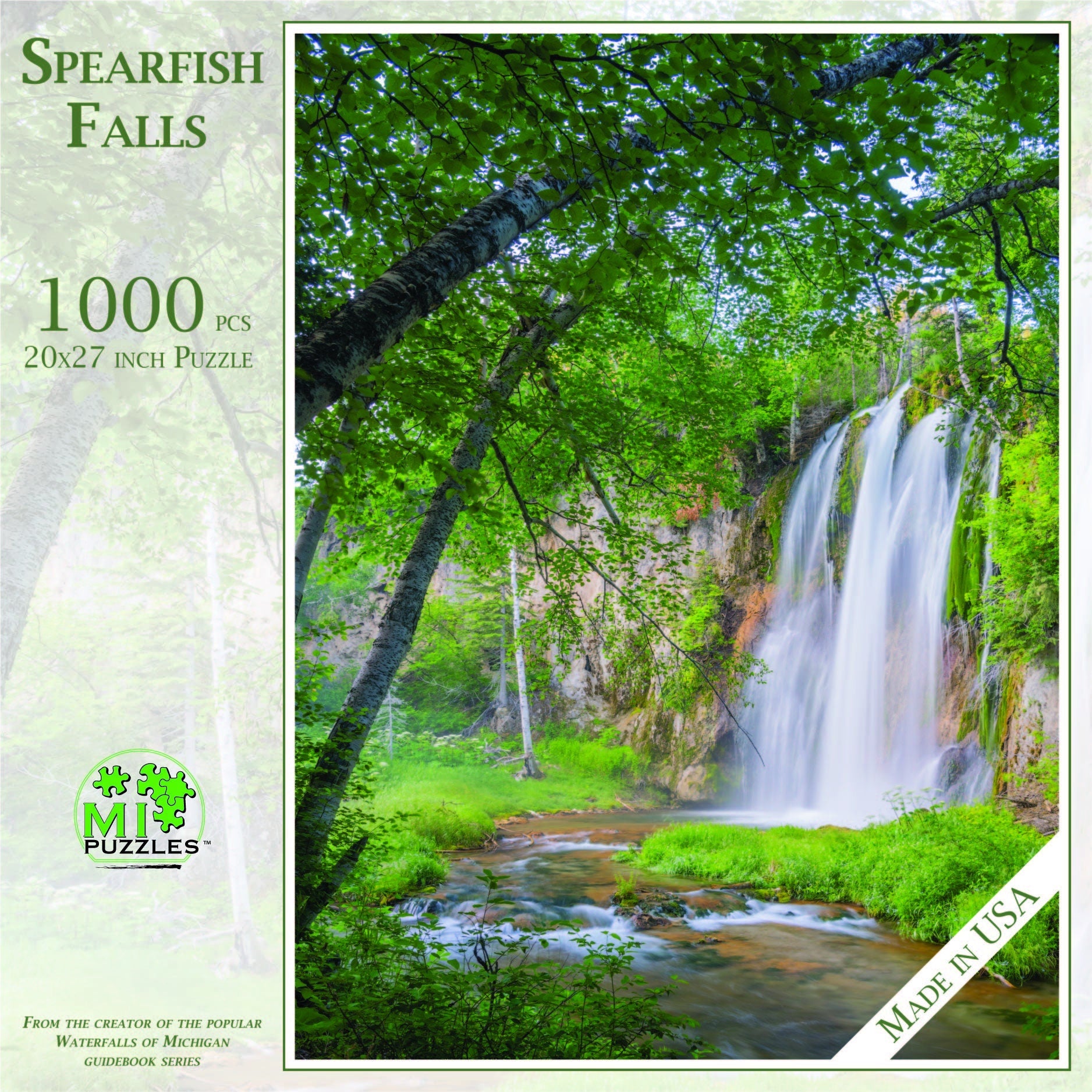 Image of Spearfish Falls - 1000 Piece Jigsaw Puzzle - MI Puzzles by Phil Stagg Photography