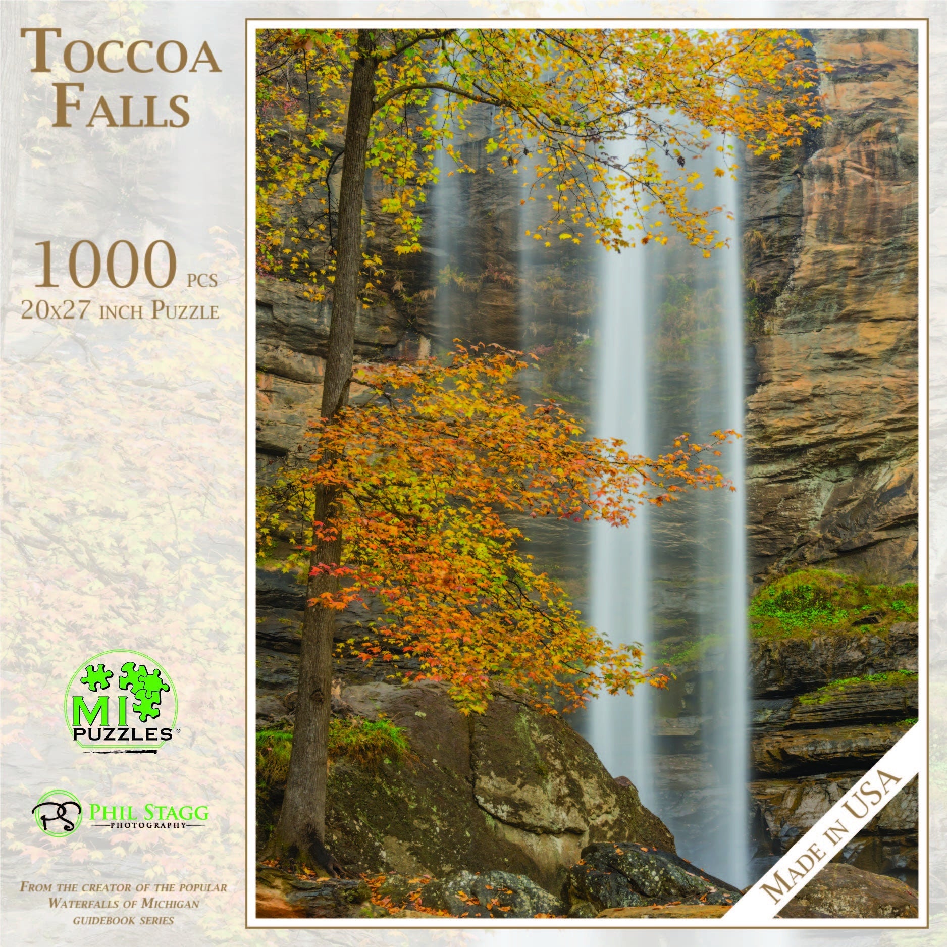 Image of Toccoa Falls - 1000 Piece Jigsaw Puzzle - MI Puzzles by Phil Stagg Photography