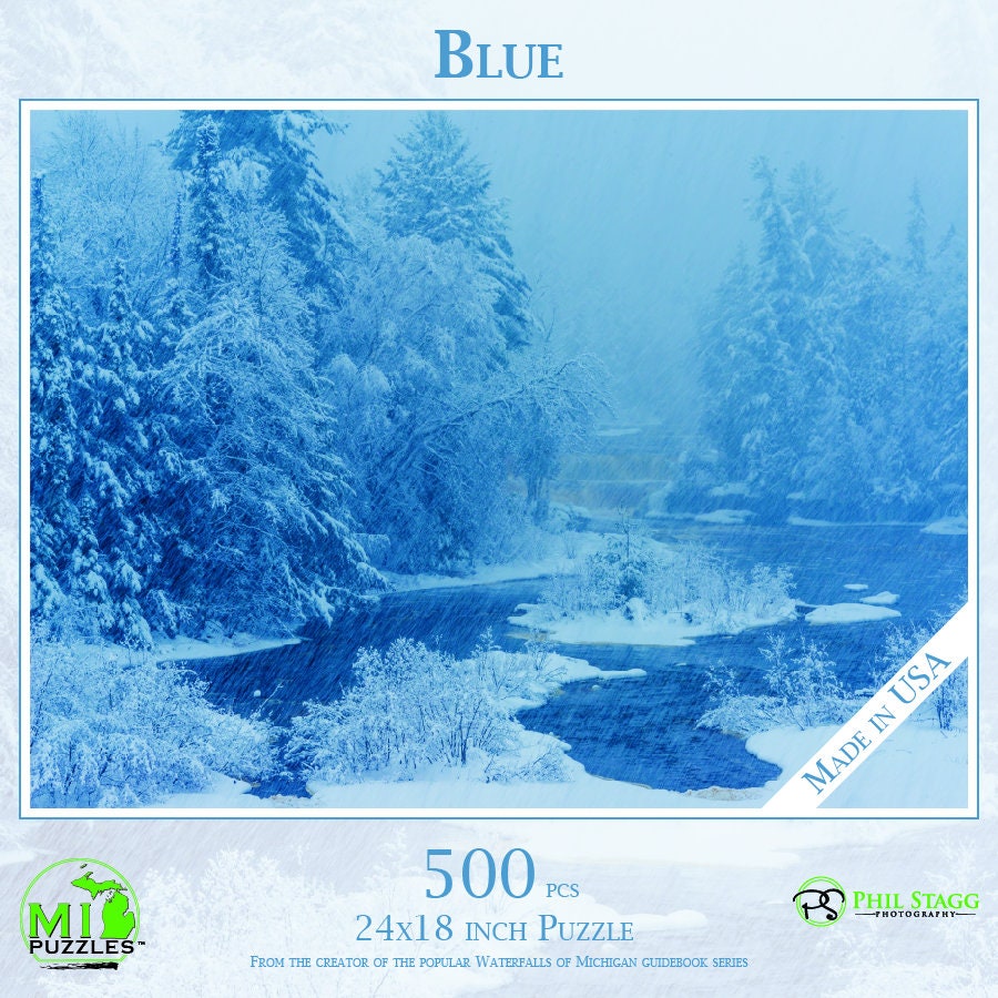 Blue - 500 Piece Jigsaw Puzzle - MI Puzzles by Phil Stagg Photography
