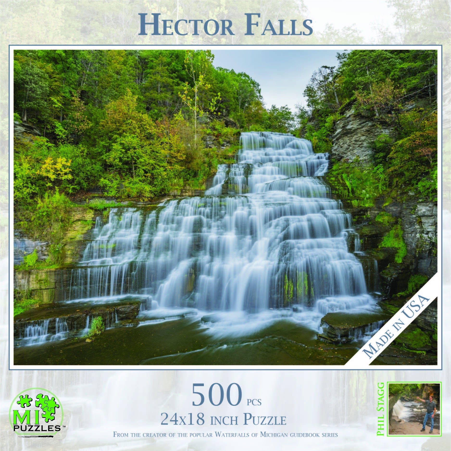 Image of Hector Falls - 500 Piece Jigsaw Puzzle - MI Puzzles by Phil Stagg Photography