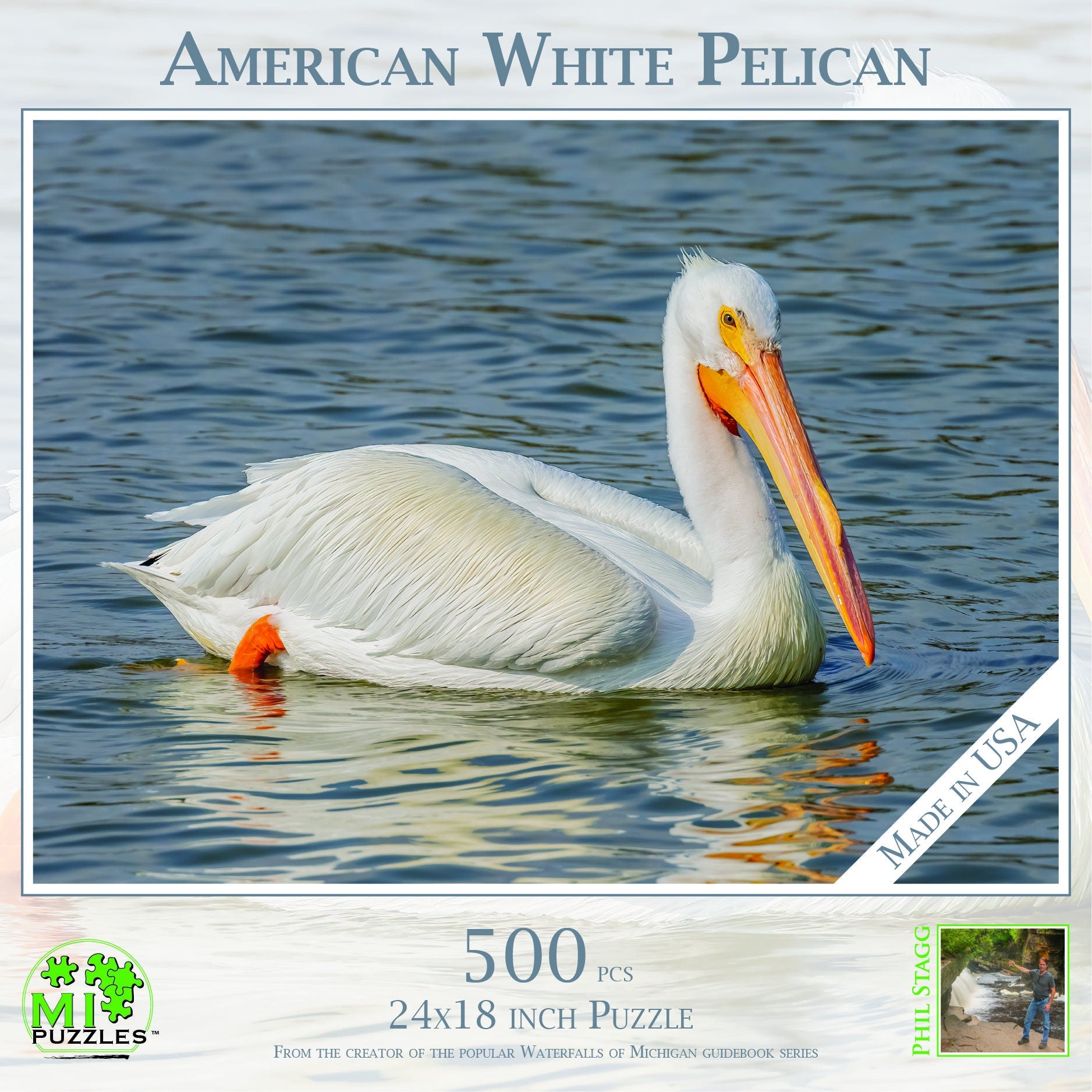 Image of American White Pelican - 500 Piece Jigsaw Puzzle