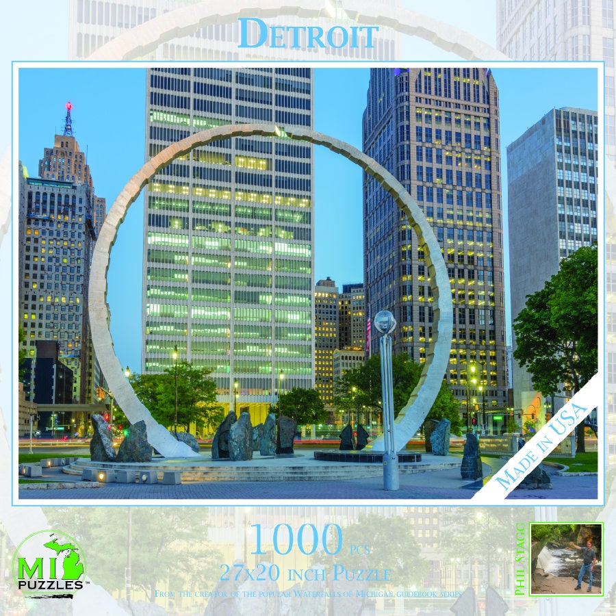 Detroit - 1000 Piece Jigsaw Puzzle - MI Puzzles by Phil Stagg Photography