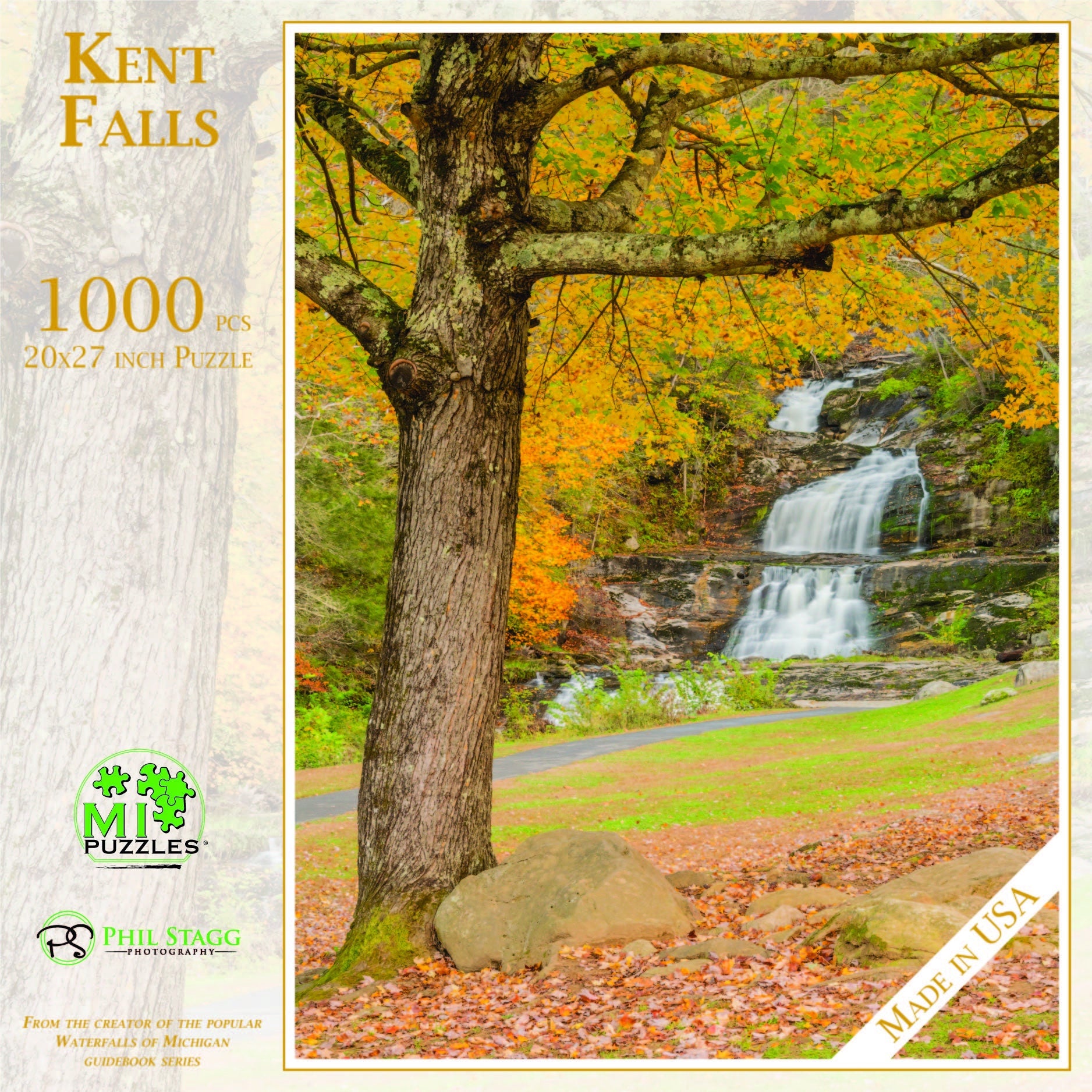 Kent Falls - 1000 Piece Jigsaw Puzzle - MI Puzzles by Phil Stagg Photography