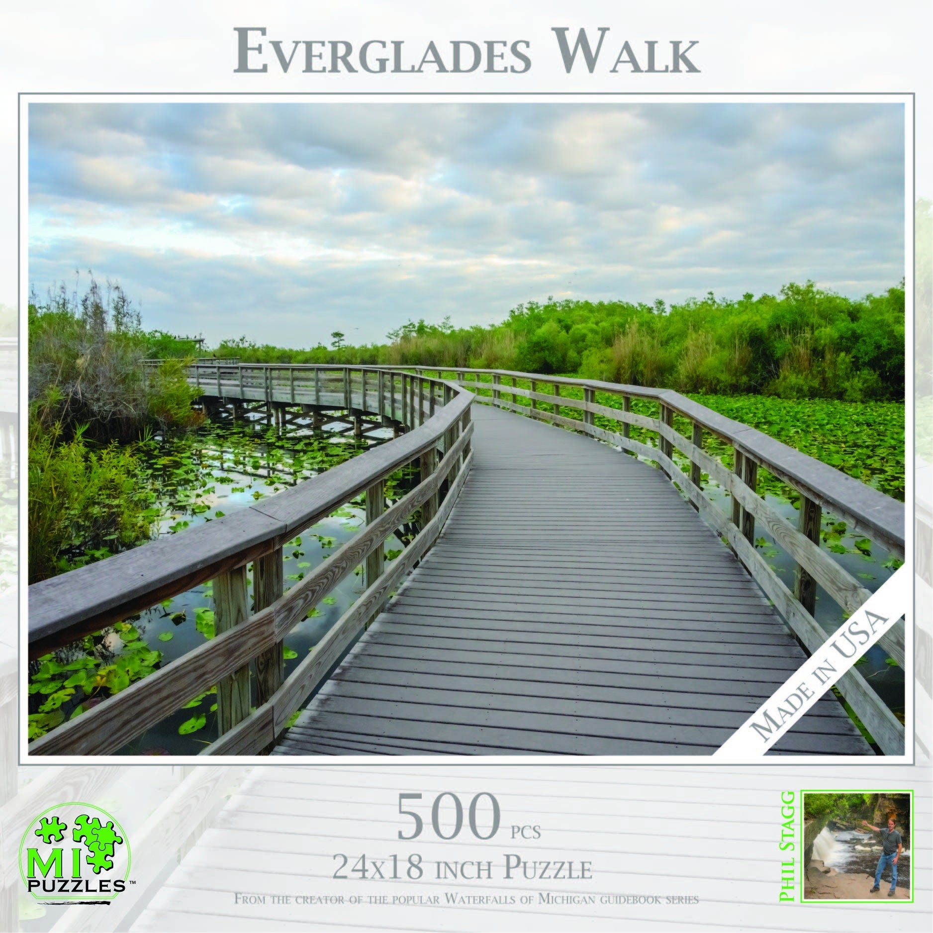 Everglades Walk - 500 Piece Jigsaw Puzzle - MI Puzzles by Phil Stagg Photography