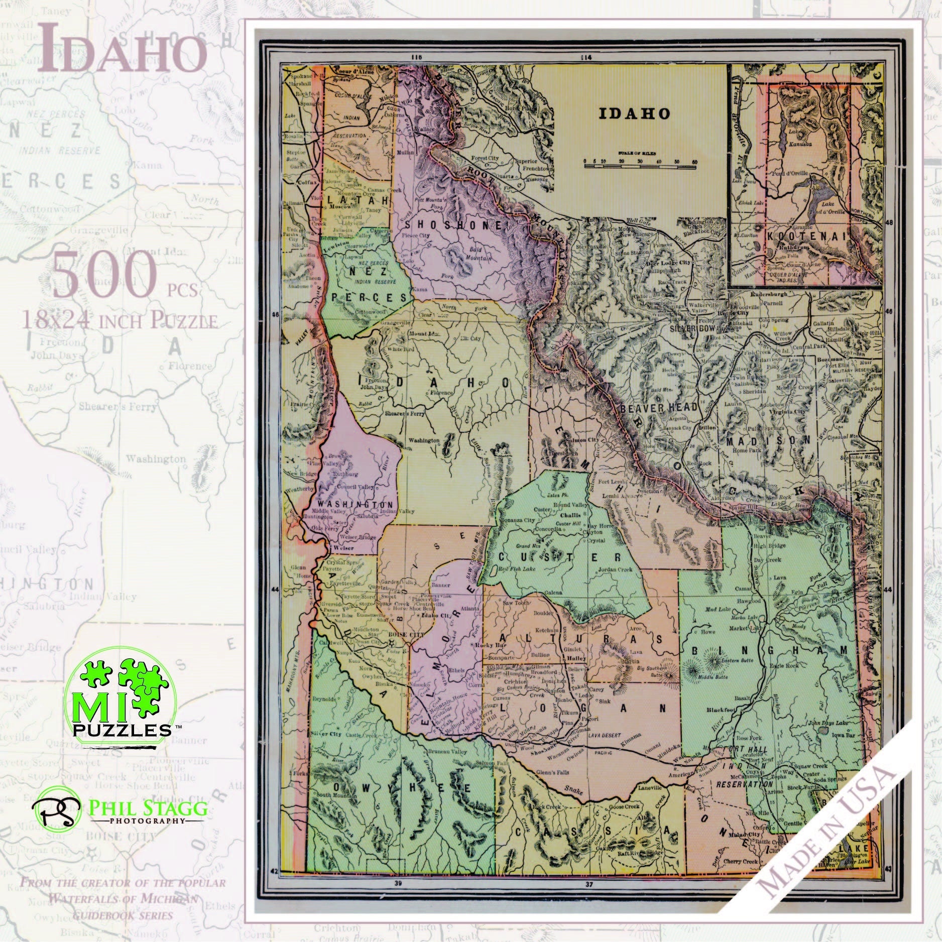Image of Idaho - 500 Piece Jigsaw Puzzle - MI Puzzles by Phil Stagg Photography